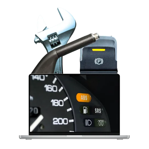 Car's Dashboard with ABS